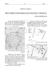 Couverture du document « Des voies romaines autour de Corseul » — archives ARSSAT