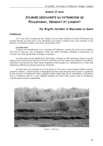 Couverture du document « Journée découverte du patrimoine de Pouldouran, Hengoat et Langoat » — archives ARSSAT