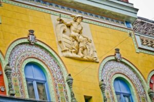 Façade décorée de mosaïques Odorico à Rennes