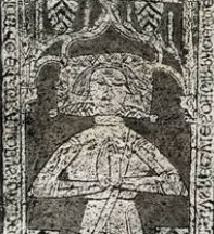 Plate tombe médiévale — inventaire ARSSAT